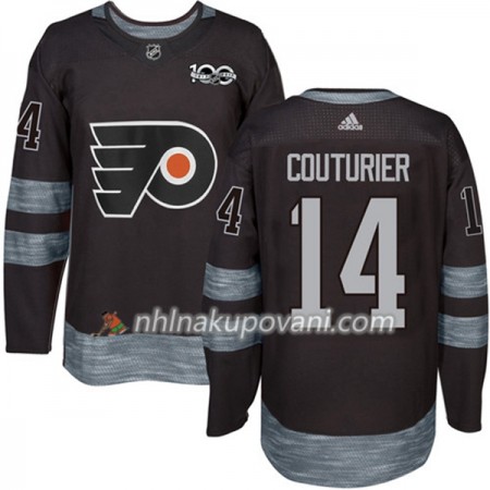 Philadelphia Flyers Dresy Sean Couturier 14 1917-2017 100th Anniversary Adidas Černá Authentic - Pánské Philadelphia Flyers Dresy Sean Couturier 14 1917-2017 100th Anniversary Adidas Černá Authentic - Pánské